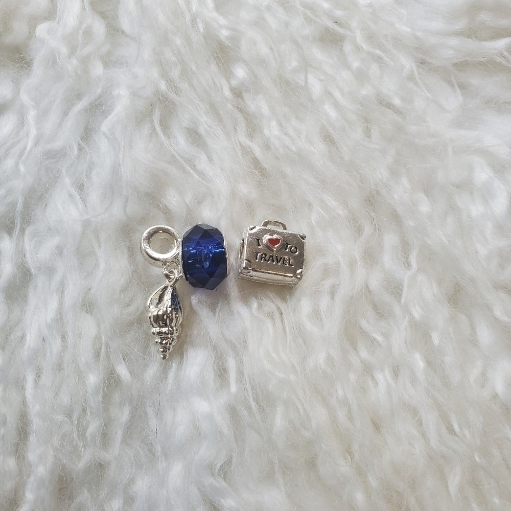 silver tone charms
